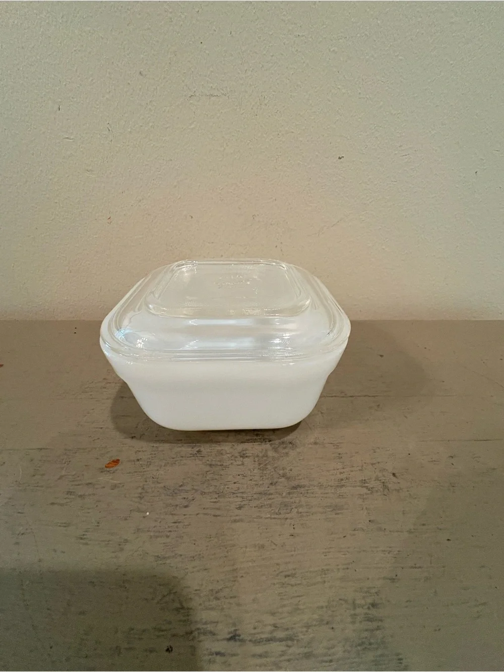 VTG Fire King Square Milk Grass Refrigerator Dish